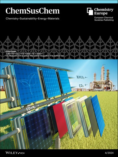 Publikation "CO2-Elektroreduktion zu Synthesegas mit einstellbarer Zusammensetzung in einem künstlichen Blatt" in Chem. Sus. Chem. Journal veröffentlicht