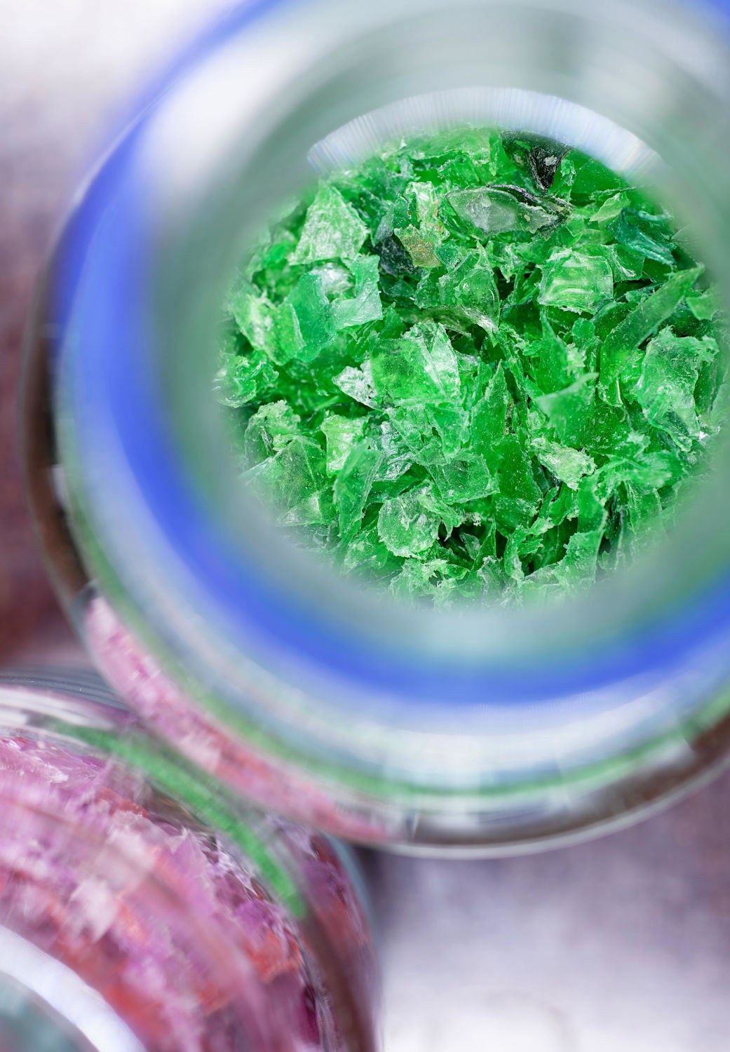 green plastic waste