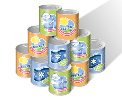 Illustration Stromspeicher Dosen