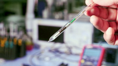 Testzelle für Lithiumionen-Batterien