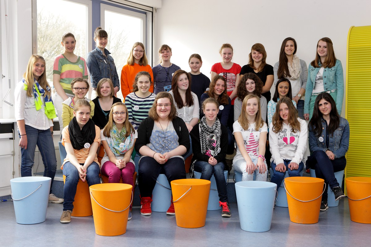 Die Teilnehmerinnen vom Girls" Day 2013