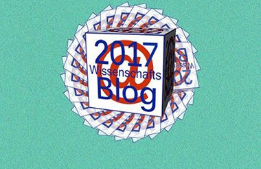 Logo des Wissenschaftsblogs des Jahres 2017 in Silber