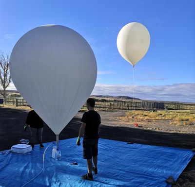 Vorbereitung Ballonstarts