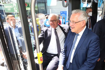 Energie der Zukunft: Bundespräsident Steinmeier besucht das HI ERN in Erlangen