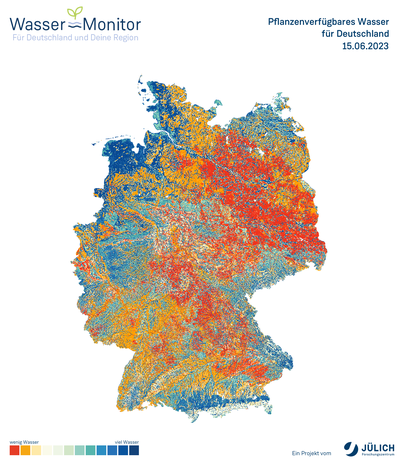 Wasser-Monitor zeigt Blitzdürre in Deutschland