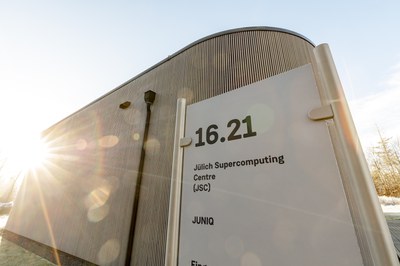 Gebäude der Jülicher Quantencomputer-Infrastruktur JUNIQ