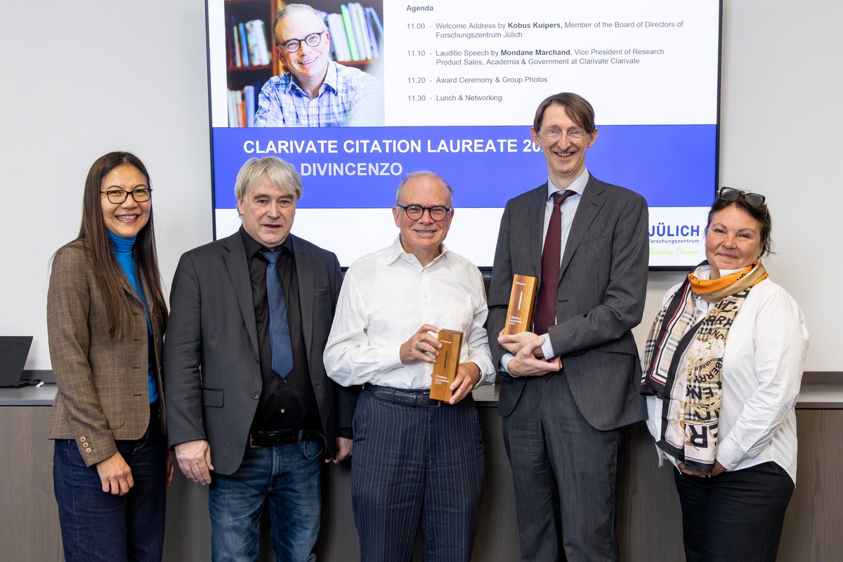 Exzellente Wissenschaft: David DiVincenzo als Clarivate Citation Laureate 2025 ausgezeichnet