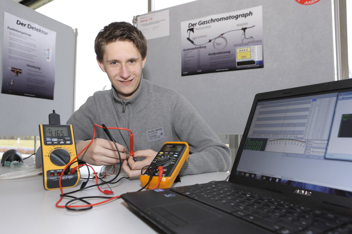 Siegte mit dem "Low-Budget-Gaschromatographen": Stefan Herrmanns.