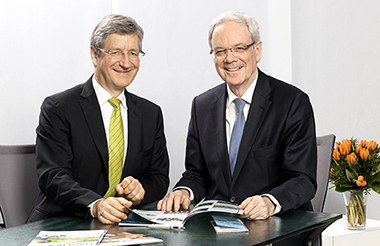 Prof. Marquardt (links) und Prof. Bachem