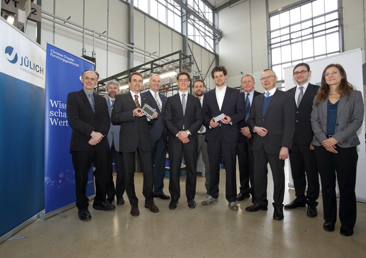 Gruppenfoto Eröffnung Christian Doppler Labor