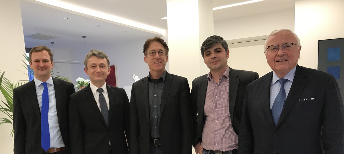 Dr. Oliver Bannach, Dr. Andreas Kulawik, Prof. Dieter Willbold, Dr. Christian Zafiu, Prof. Detlev Riesner