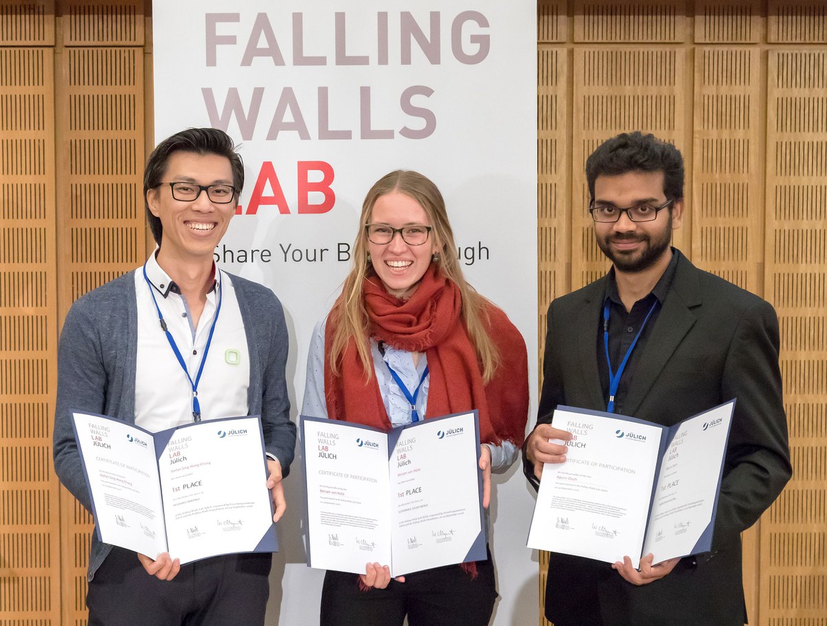 Nachwuchsforscher präsentieren beim „Falling Walls Lab“