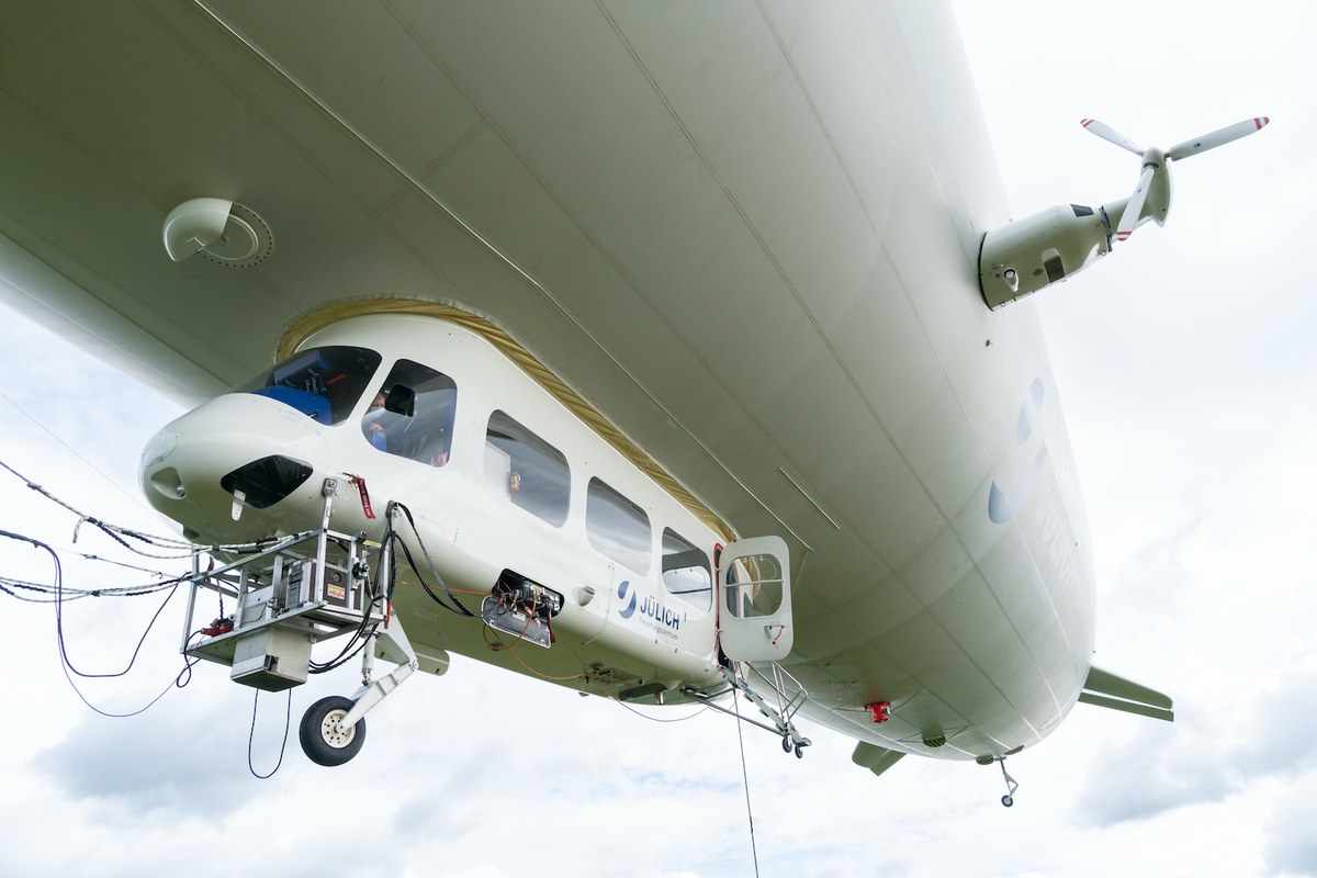 Messkampagne des Forschungszentrums Jülich mit dem Zeppelin NT