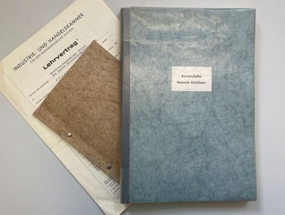 Historische Schenkung: Ausbildungsdokumente Heinrich Schüßelers von 1961 für das Vorstandsarchiv