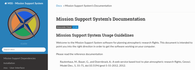 Werkzeuge zur Entwicklung der Mission Support System Software (MSS)