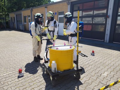 Übungen in der Ausbildung.