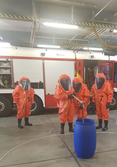 Übungen in der Ausbildung.