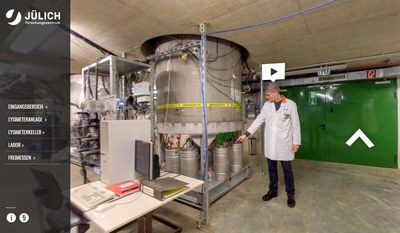 Die Tour führt auch in den Lysimeterkeller des Jülicher Instituts für Agrosphärenforschung.