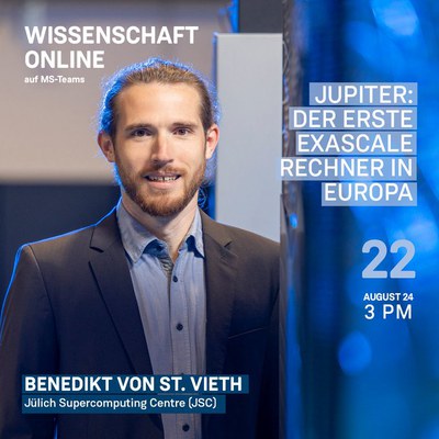 JSC mit "JUPITER, der erste Exascale Rechner in Europa" bei Wissenschaft Online
