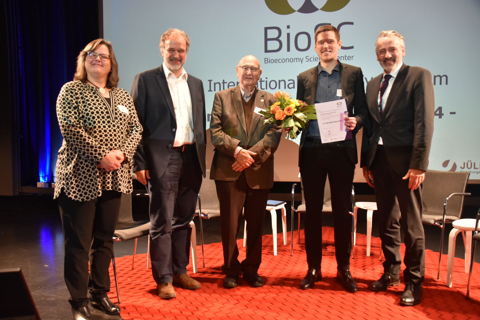 Christian Patermann Award for Benedikt Wynands on the 8th International BioSC Symposium
