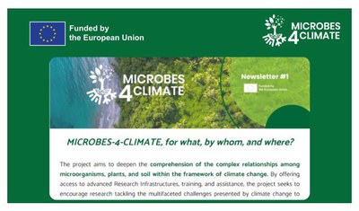 Erster Microbes4Climate Newsletter veröffentlicht
