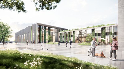 Spatenstich Modellfabrik Papier Düren