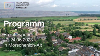 tu! Hambach (Temporäre Universität Hambach): Vier Angebote von BioökonomieREVIER