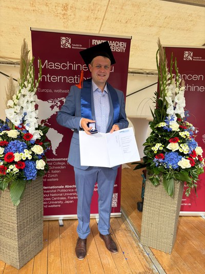 Auszeichnung für wissenschaftliche Exzellenz: Borchers-Plakette für Thomas Schöb
