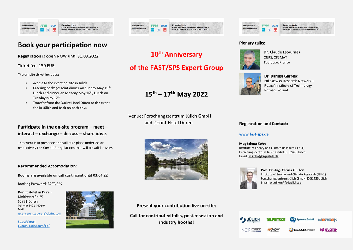 10th ANNIVERSARY of the German FAST/SPS Expert Committee
