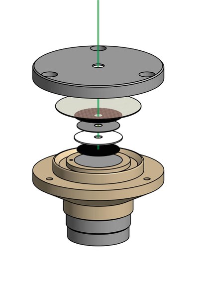 Optical measuring cell for in operando measurements