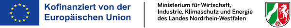 Project sponsors’ logos: Co-funded by the European Union and the Ministry of Economic Affairs, Industry, Climate Protection and Energy of the State of North Rhine-Westphalia.