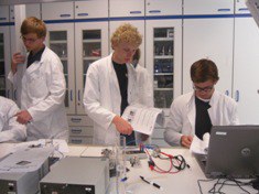 Teilnehmer der  Forscherwoche Energie experimentieren im JuLab