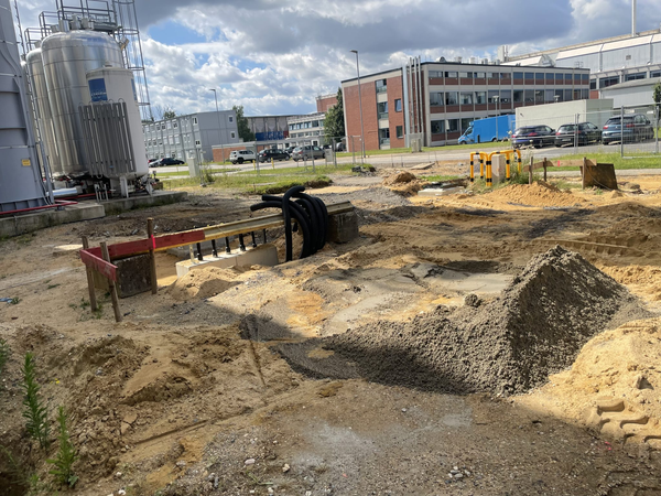 Fundamentplatz LOHC One Reactor im August 2024