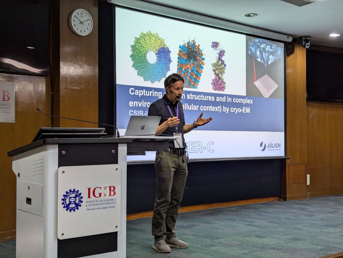 Internationaler Workshop zu KI, Strukturbiologie und Genomik in Neu- Delhi, Indien