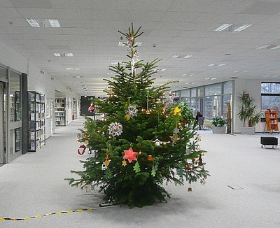 Weihnachtsbaum der Zentralbibliothek 2012