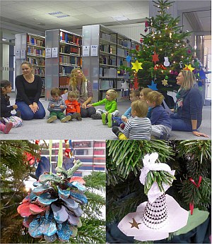 Kleine Füchse – Schmücken des Weihnachtsbaumes in der ZB (2017)