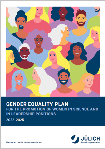 Cover of the gender equity plan depicting individuals from different backgrounds