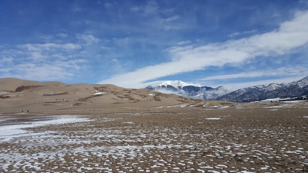Grand Sanddunes National Park near Alamosa, Colorado. -- Picture by Bernd Mohr