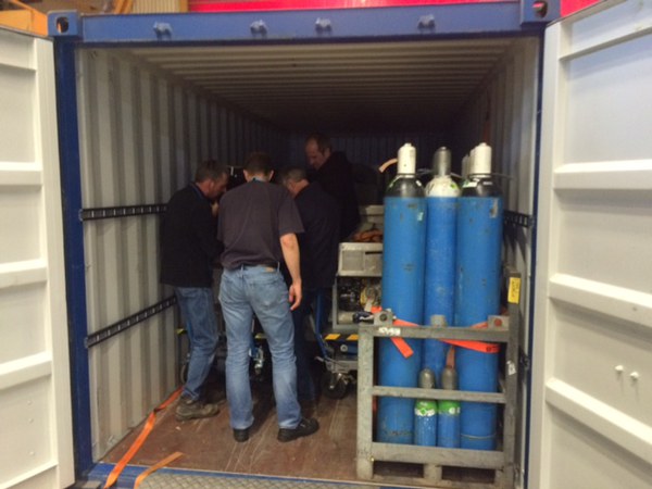 Packing the container