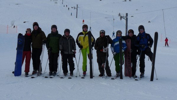 Skiing in Riksgränsen. Picture by Timo Keber, GU Frankfurt am Main.