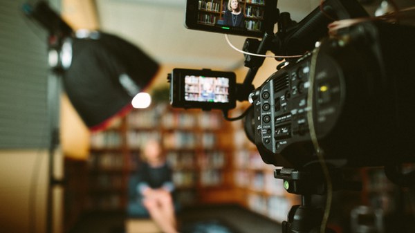 Picture depicts a video interview