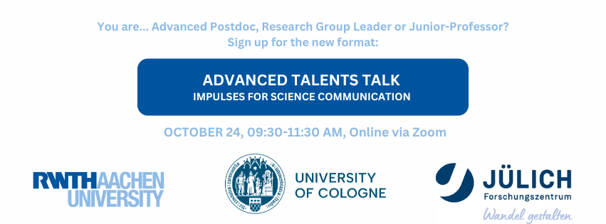 Advanced Talents Talk - Science Communication