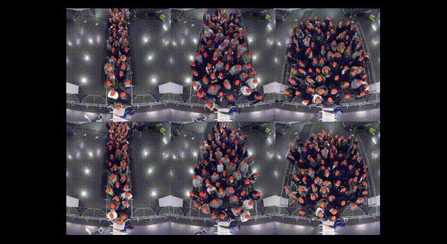 Crowds in front of bottlenecks at entrances from the perspective of physics and social psychology