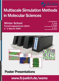 Cover of "Multiscale Simulation Methods in Molecular Sciences" 2009 - Poster Presentations