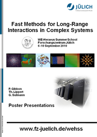 Cover of "Fast Methods for Long-Range Interactions in Complex Systems" 2010 - Poster Presentations