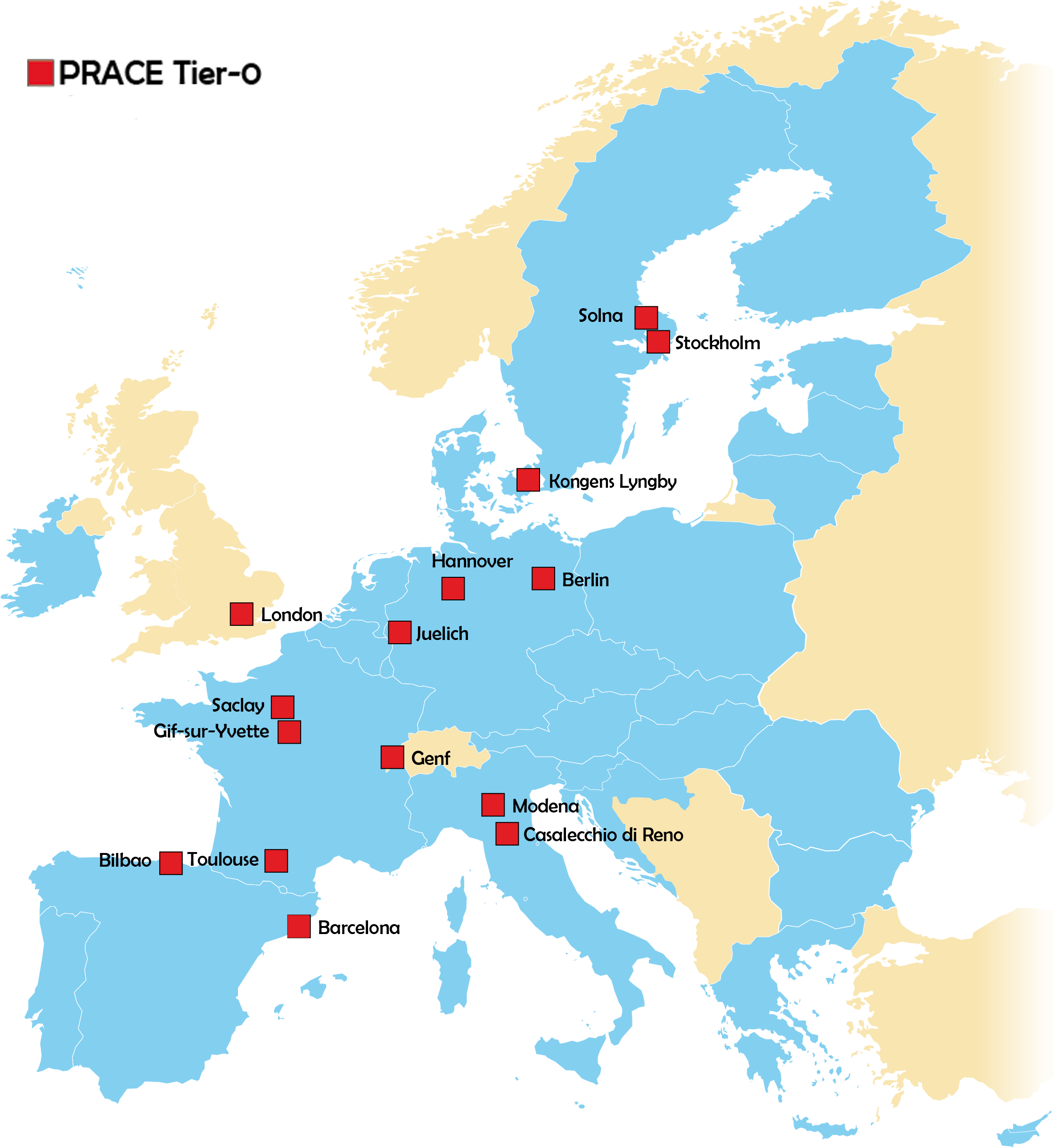 Research fields and geographic distribution of supercomputer users