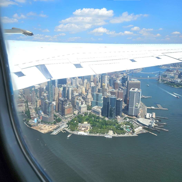 Scientists measuring the breath of megacities onboard an aircraft over North America
