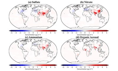 Aerosol composition trends during 2000–2020: in-depth insights from model predictions and multiple worldwide near-surface observation datasets