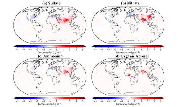 Aerosol composition trends during 2000–2020: in-depth insights from model predictions and multiple worldwide near-surface observation datasets