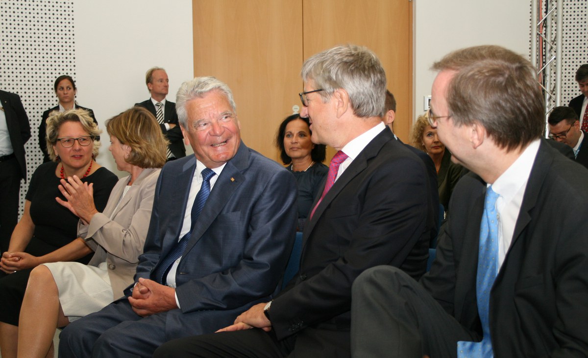 Bundespräsident Joachim Gauck am Forschungszentrum